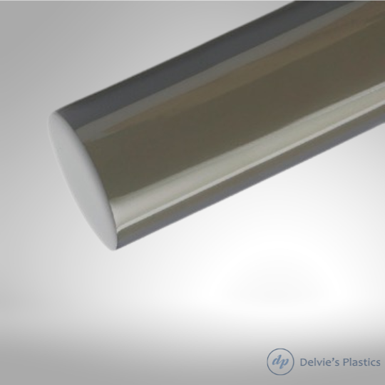 Transparent Neutral Colors | Unpolished Cast Acrylic Rod