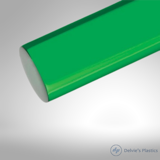 Transparent Bright Colors | Unpolished Cast Acrylic Rod
