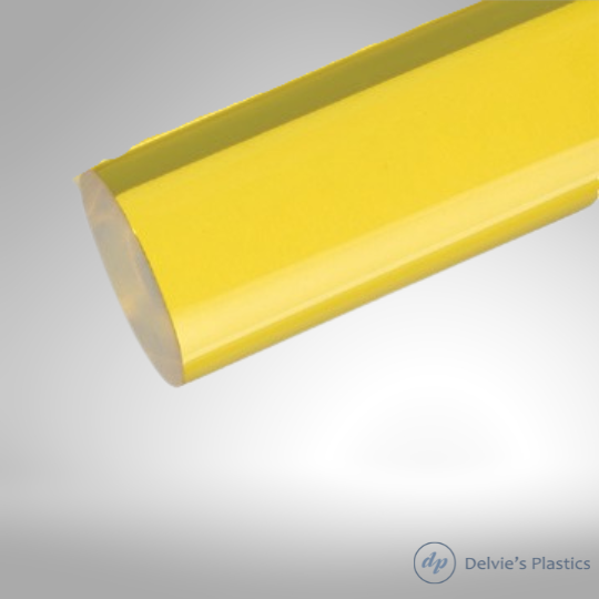 Transparent Bright Colors | Unpolished Cast Acrylic Rod