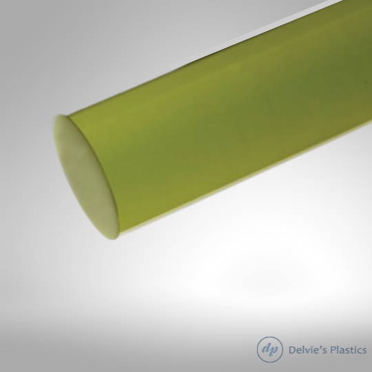 Transparent Bright Colors | Unpolished Cast Acrylic Rod
