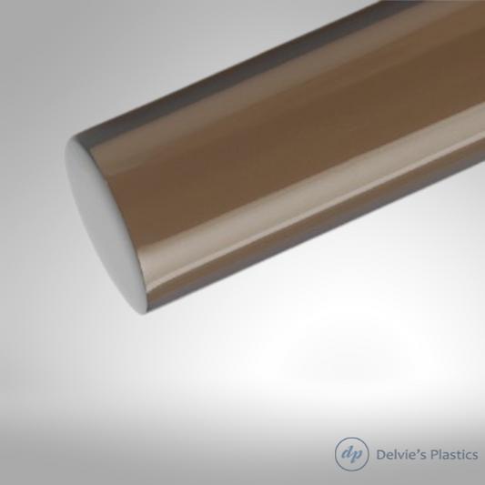 Transparent Neutral Colors | Unpolished Cast Acrylic Rod