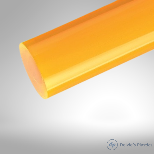 Transparent Bright Colors | Unpolished Cast Acrylic Rod