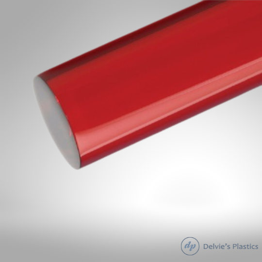 Transparent Bright Colors | Unpolished Cast Acrylic Rod