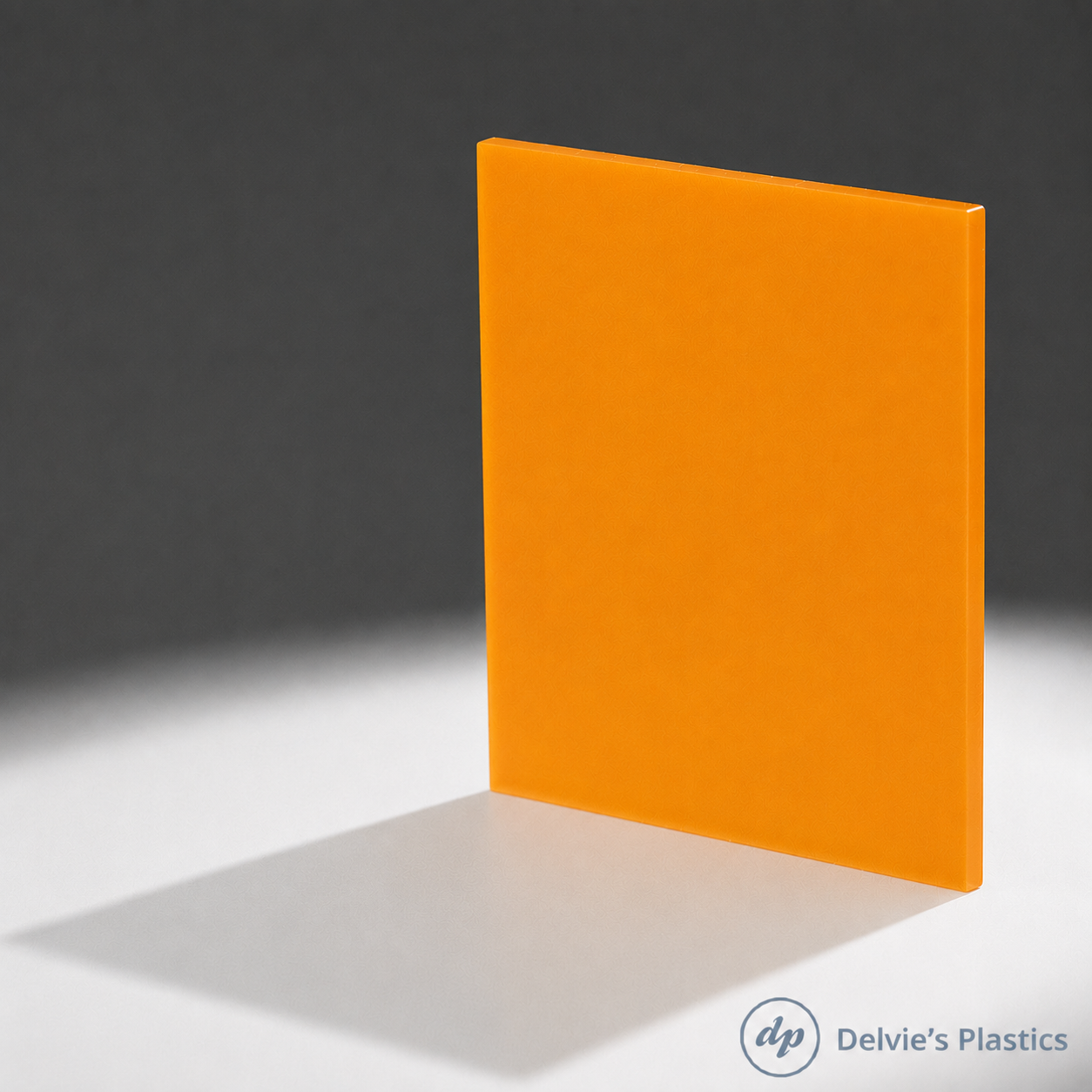Frosted Mango Orange | Single-Sided Frost Cast Acrylic Sheet