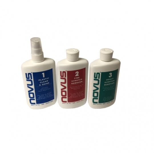 Novus Polishing Kit 8 oz. Bottle Novus #1, #2 and #3 with wipes