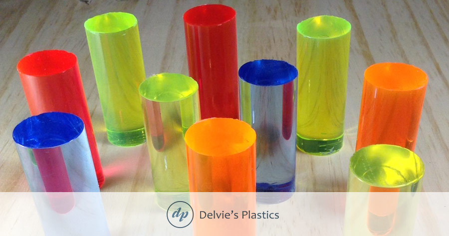 Laser Cut Color Acrylic Disks: Delvie's Plastics Inc.