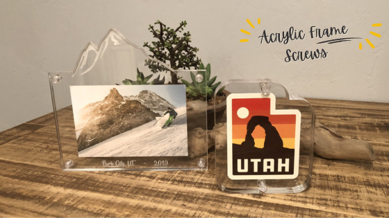 How to Use Acrylic Frame Screws to Join Two Acrylic Sheets