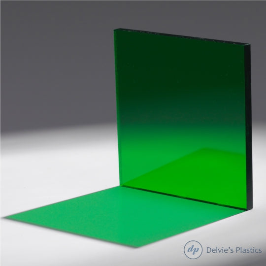 2092 Transparent Dark Green Acrylic Sheet – Delvie's Plastics