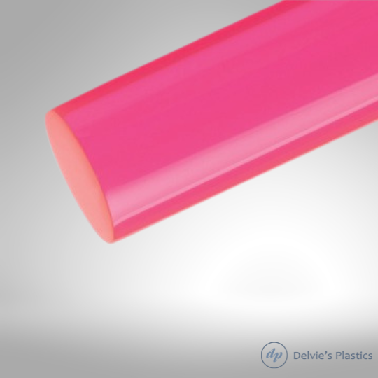 Fluorescent | Unpolished Cast Acrylic Rod