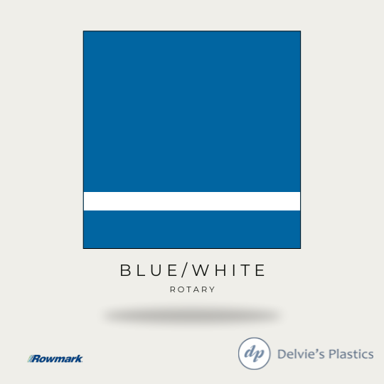White Rowmark Rowmark Value Mattes | Rotary Two-Tone Acrylic Sheet – Delvie's Plastics