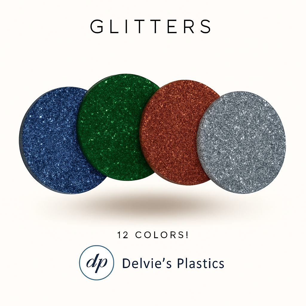 Glitter Discs | Laser Cut Color Acrylic Blank Discs