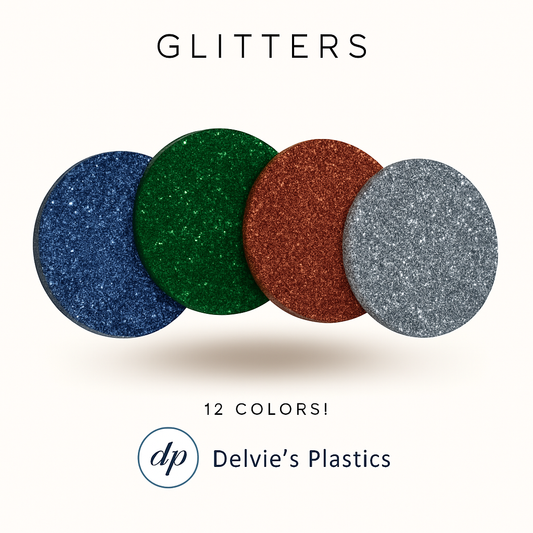Glitter Discs | Laser Cut Color Acrylic Blank Discs