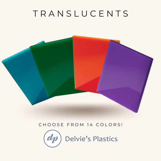 1/8" Thick Translucent Cast Acrylic Plexiglass Sheet
