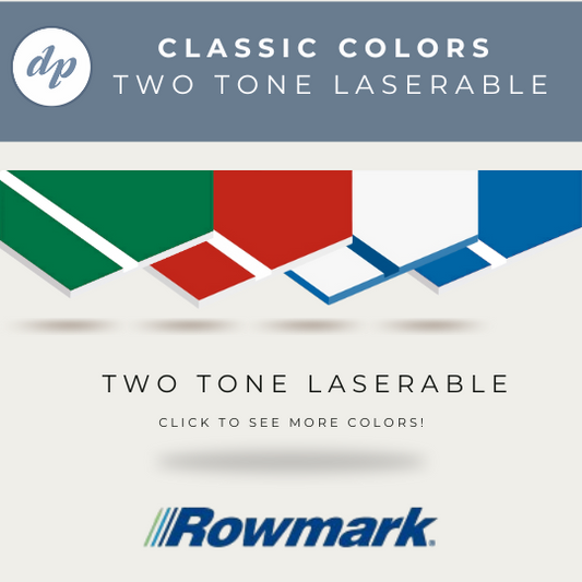 Laserable Two-Tone Acrylic Sheet