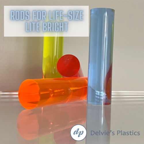 Lightbright Rods Assorted Polished Rods for Lite Brite (Pack of 50) – Delvie's Plastics