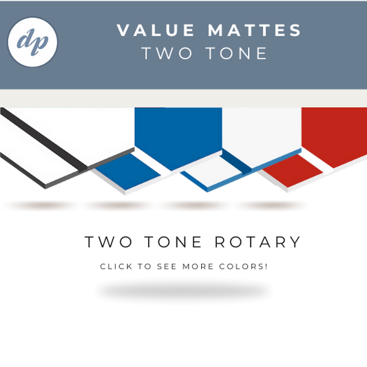Rowmark Value Mattes | Rotary Two-Tone Acrylic Sheet