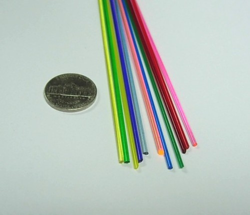 1/16 Colored Acrylic Rod Assortment: Delvie's Plastics Inc.