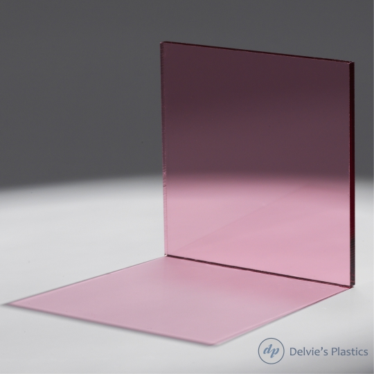 1450 Transparent Pink Acrylic Sheet: Delvie's Plastics Inc.