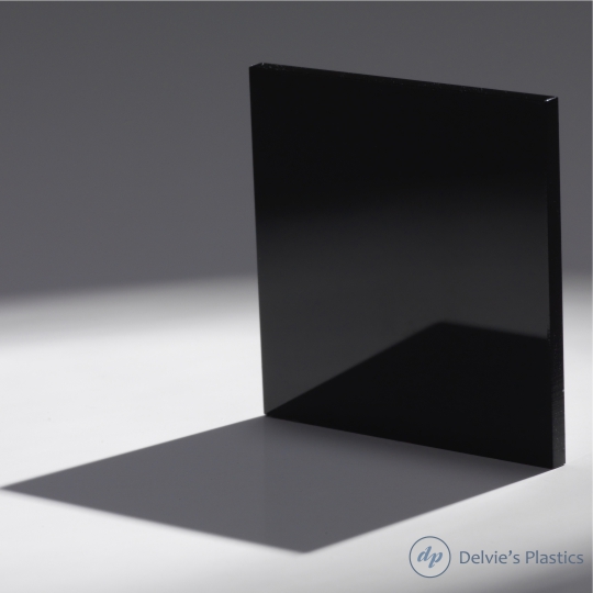 12 x 24 - 3/8 Black Acrylic Plexiglass Sheet, Opaque 0% (2025) + FREE  CUT TO SIZE