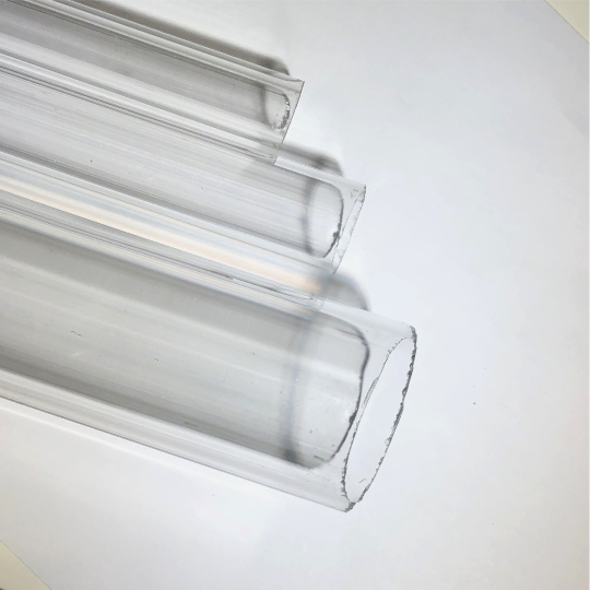 White Yellow Twisted Extruded Clear Acrylic Rod Frosted 1500mm